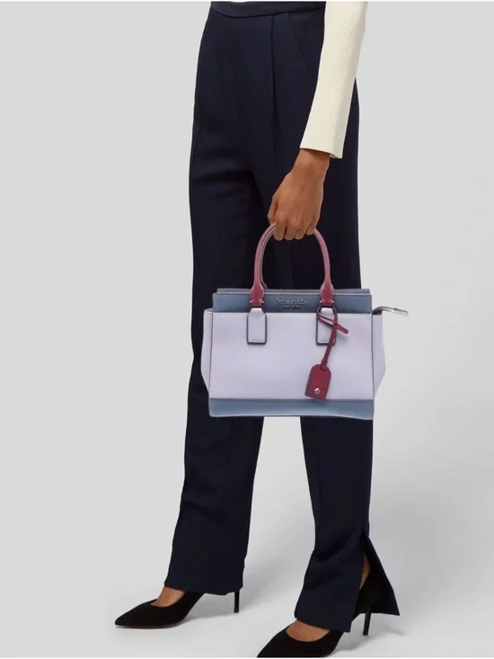 kate spade Lavender, Blue & Rose Leather Satchel - Picture 2 of 4